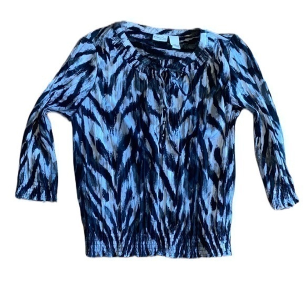 Kim Rogers blouse, black/white, Petite XL
